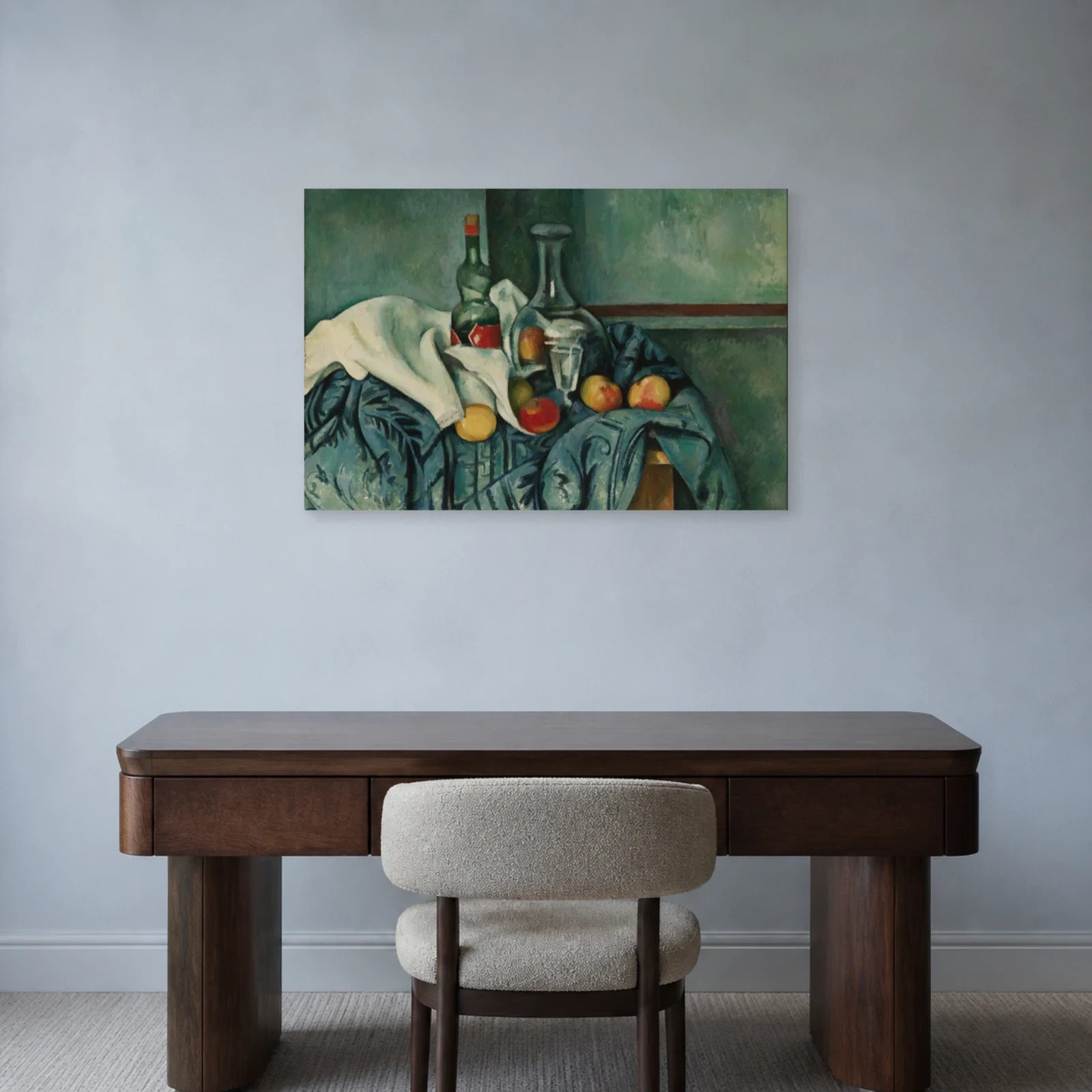 Tableau La Bouteille de menthe poivrée – Paul Cézanne dans un bureau - Art Virtuoso