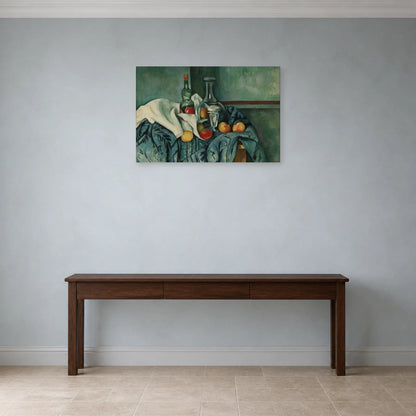 Tableau La Bouteille de menthe poivrée – Paul Cézanne dans une entrée ou un couloir - Art Virtuoso
