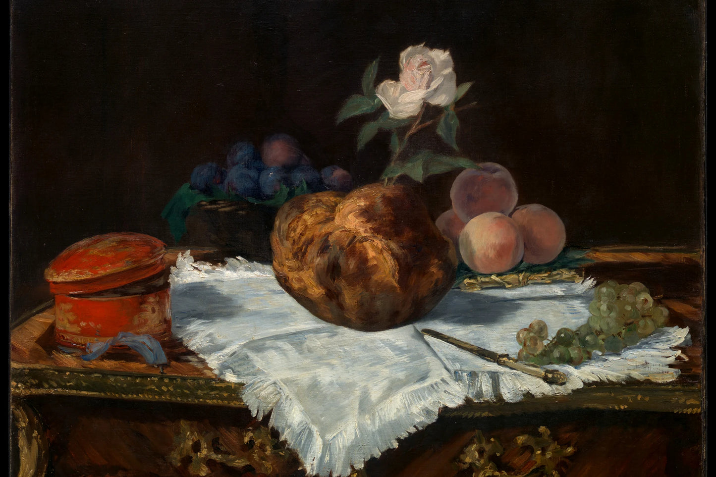 Tableau La Brioche – Édouard Manet - impression sur toile, format M