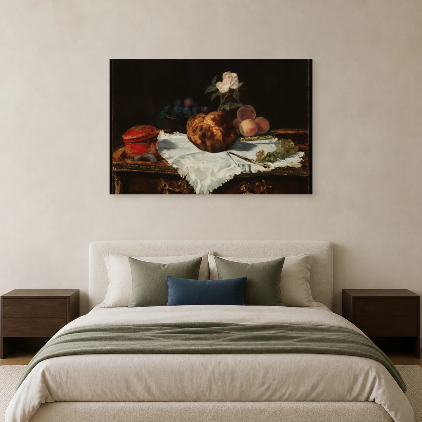 Tableau La Brioche – Édouard Manet dans une chambre - Art Virtuoso