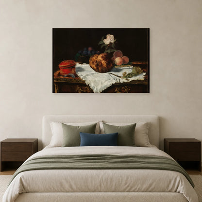 Tableau La Brioche – Édouard Manet dans une chambre - Art Virtuoso