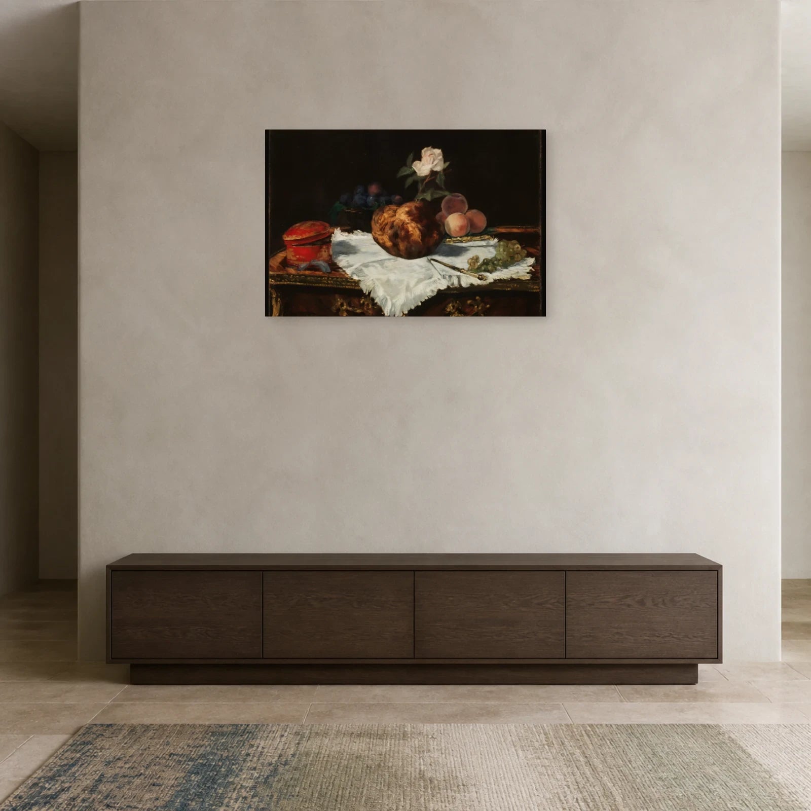 Tableau La Brioche – Édouard Manet dans une entrée ou un couloir - Art Virtuoso