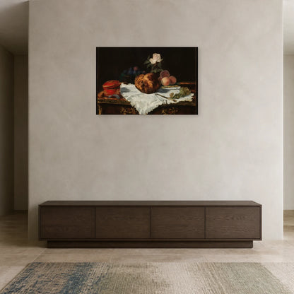 Tableau La Brioche – Édouard Manet dans une entrée ou un couloir - Art Virtuoso