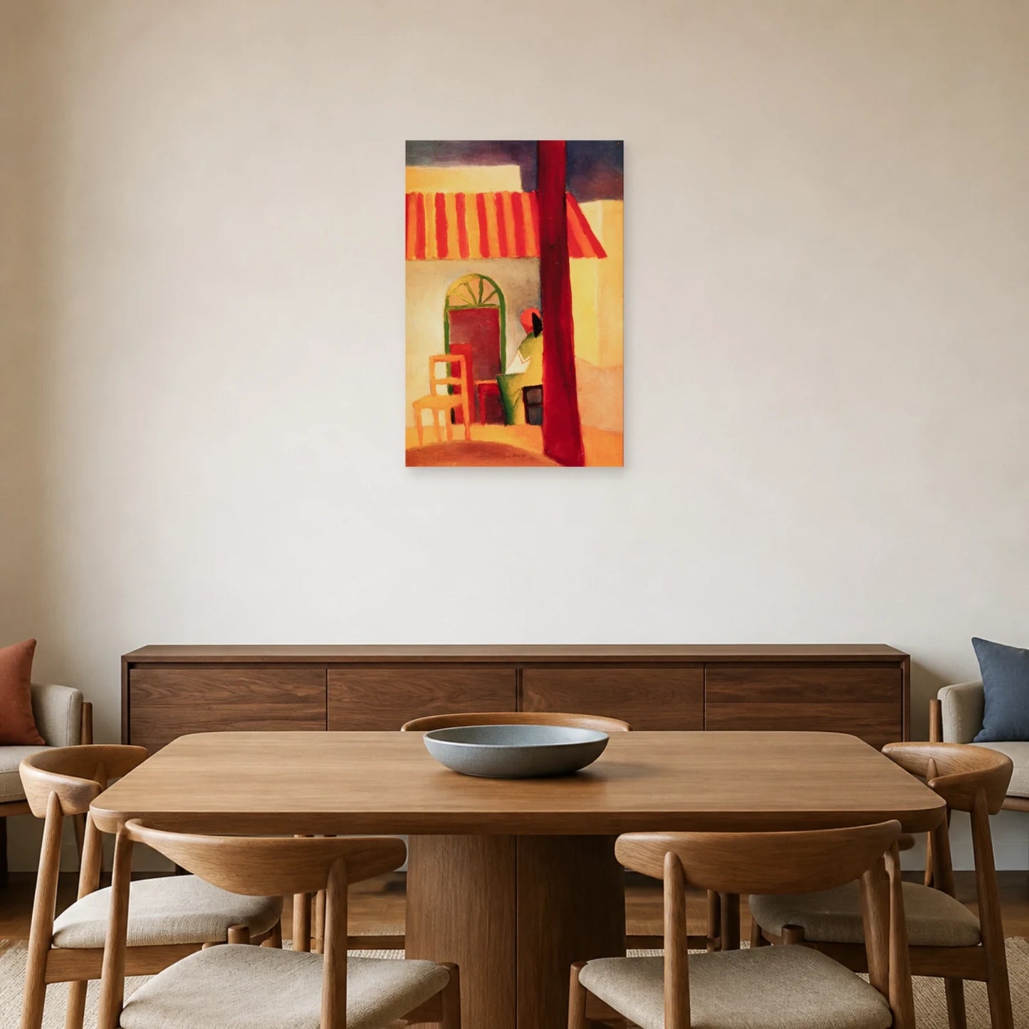 Tableau Café turc I – August Macke dans une salle à manger - Art Virtuoso