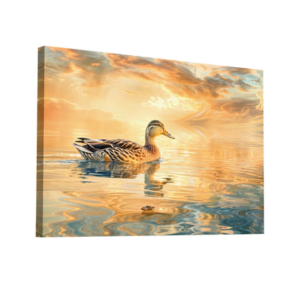 Product Hero 3D WebP Tableau Canard - Reflets Dorés - Art Virtuoso