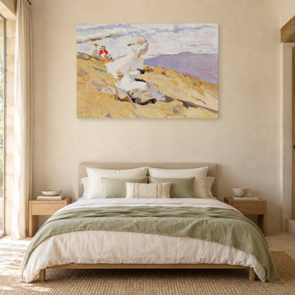 Tableau En captant l’instant de Joaquín Sorolla dans une chambre - Art Virtuoso
