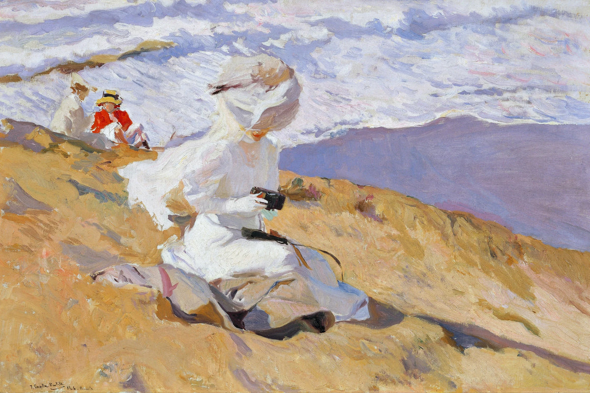Tableau En captant l’instant de Joaquín Sorolla - impression sur toile, format S