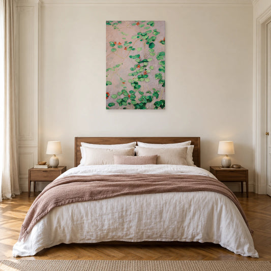 Tableau Capucines de Caillebotte dans une chambre - Art Virtuoso