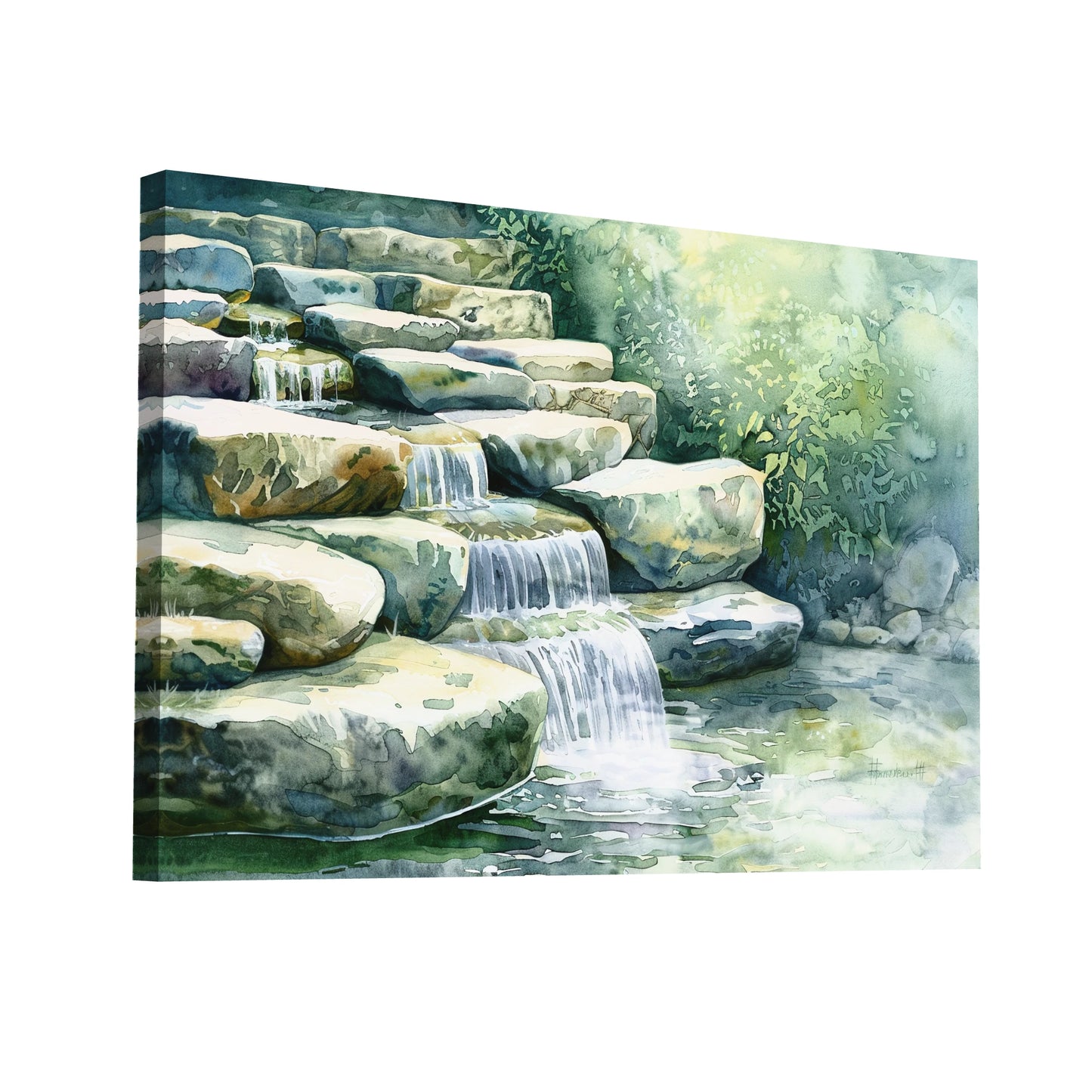 Product Hero 3D WebP Tableau Cascade Zen - Art Virtuoso