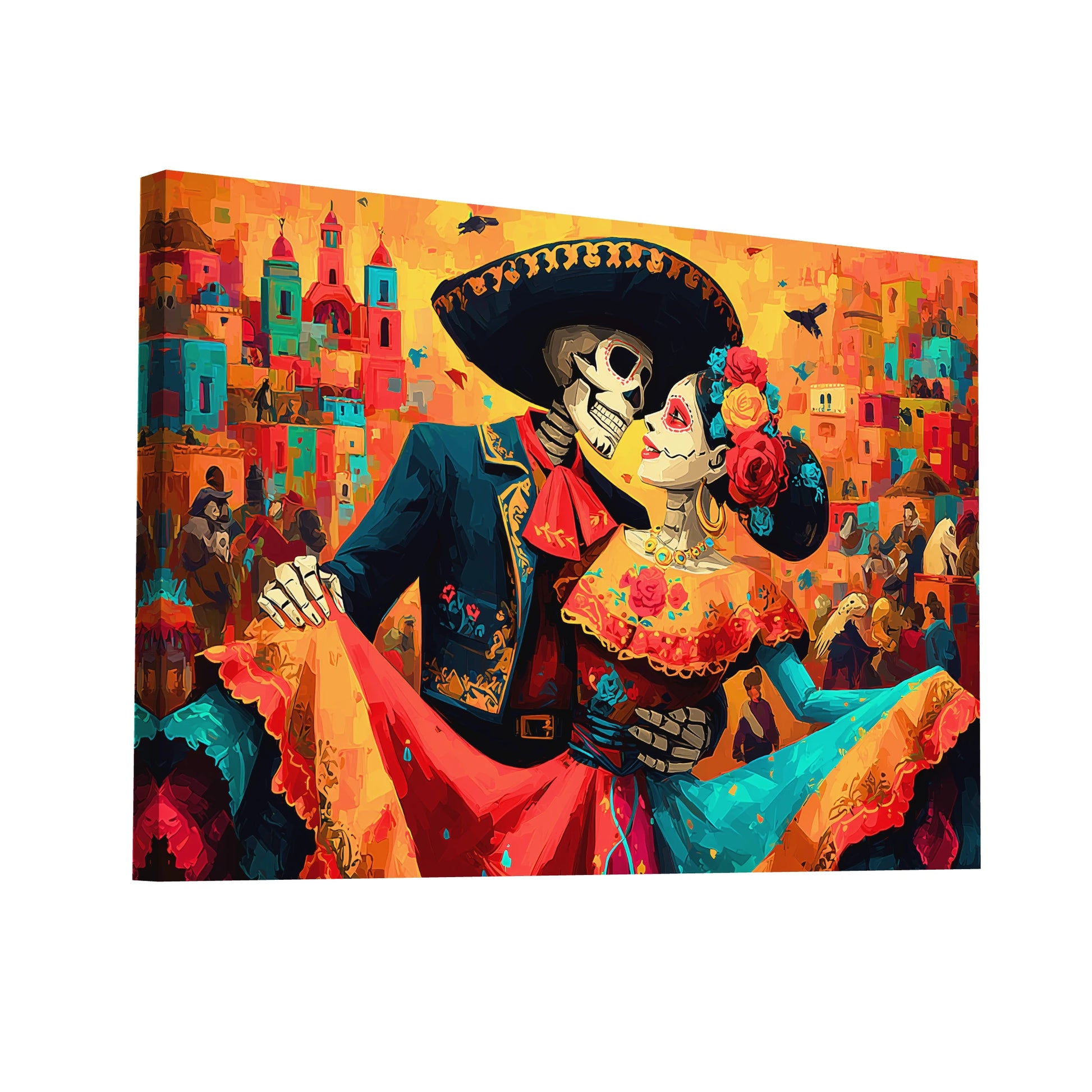 Product Hero 3D WebP Tableau Cavalera Couple Mexicain – Danse Éternelle - Art Virtuoso