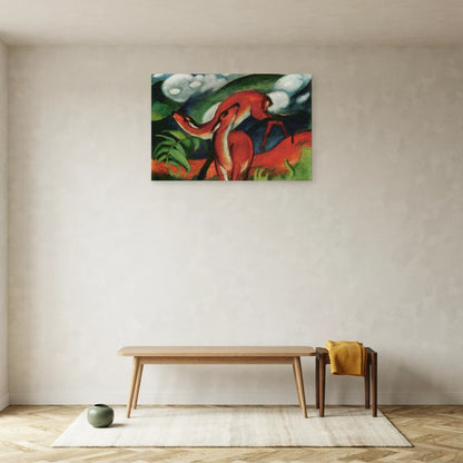 Tableau Cerfs rouges II – Franz Marc dans une entrée ou un couloir - Art Virtuoso