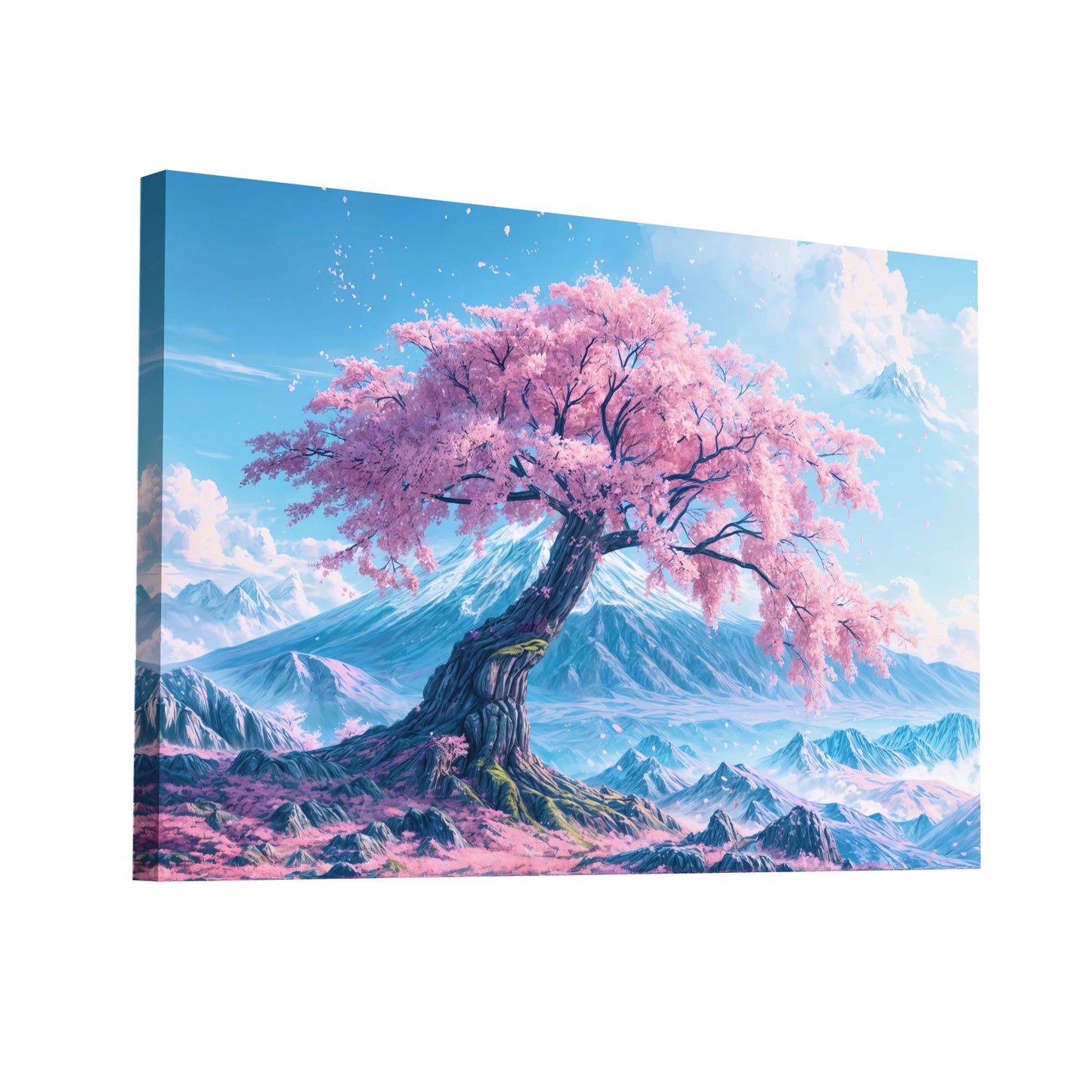 Product Hero 3D WebP Tableau Cerisier Japonais Majestueux - Art Virtuoso
