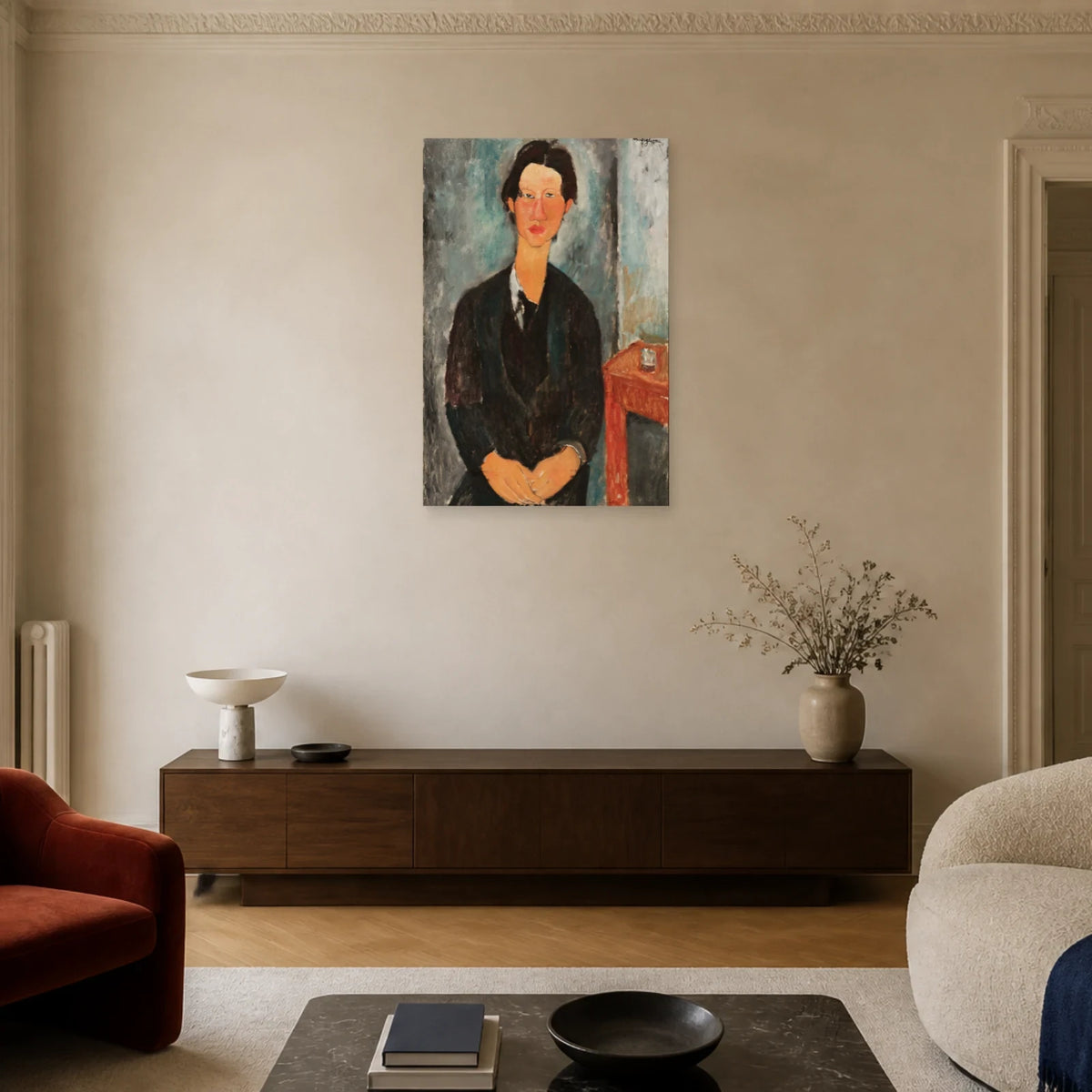 Tableau Chaïm Soutine – Amedeo Modigliani dans un salon - Art Virtuoso