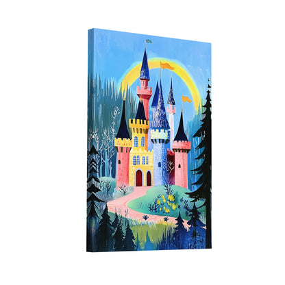 Product Hero 3D WebP Tableau Chambre Fillette - Chateau de Princesse - Art Virtuoso