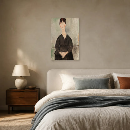 Tableau Chanteuse de café – Amedeo Modigliani dans une chambre - Art Virtuoso