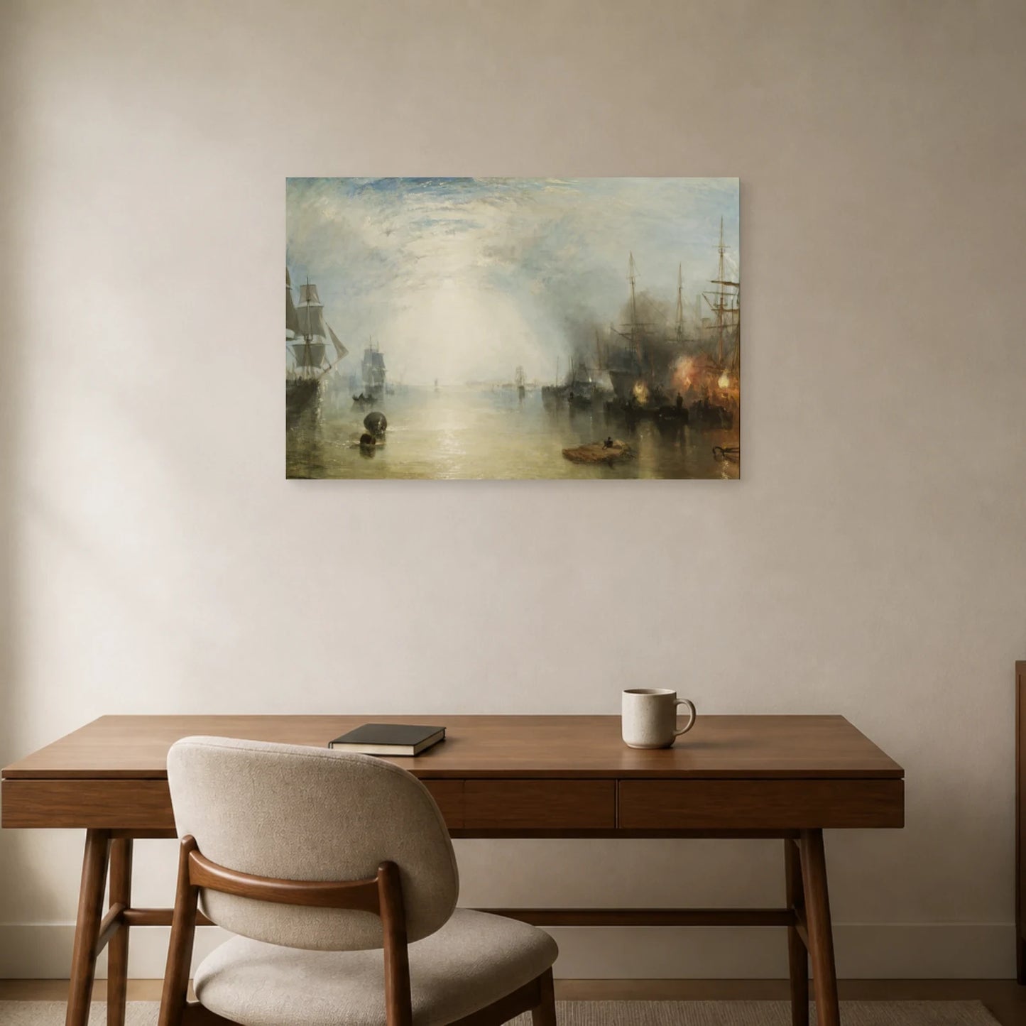 Tableau Chargeurs de charbon au clair de lune – William Turner dans un bureau - Art Virtuoso