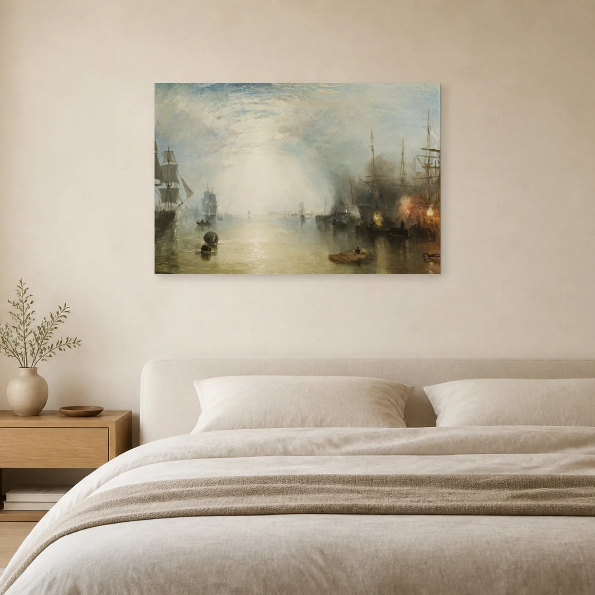 Tableau Chargeurs de charbon au clair de lune – William Turner dans une chambre - Art Virtuoso