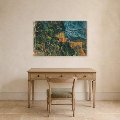 Tableau Château Noir – Paul Cézanne dans un bureau - Art Virtuoso