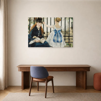 Tableau Le Chemin de fer – Édouard Manet dans un bureau - Art Virtuoso