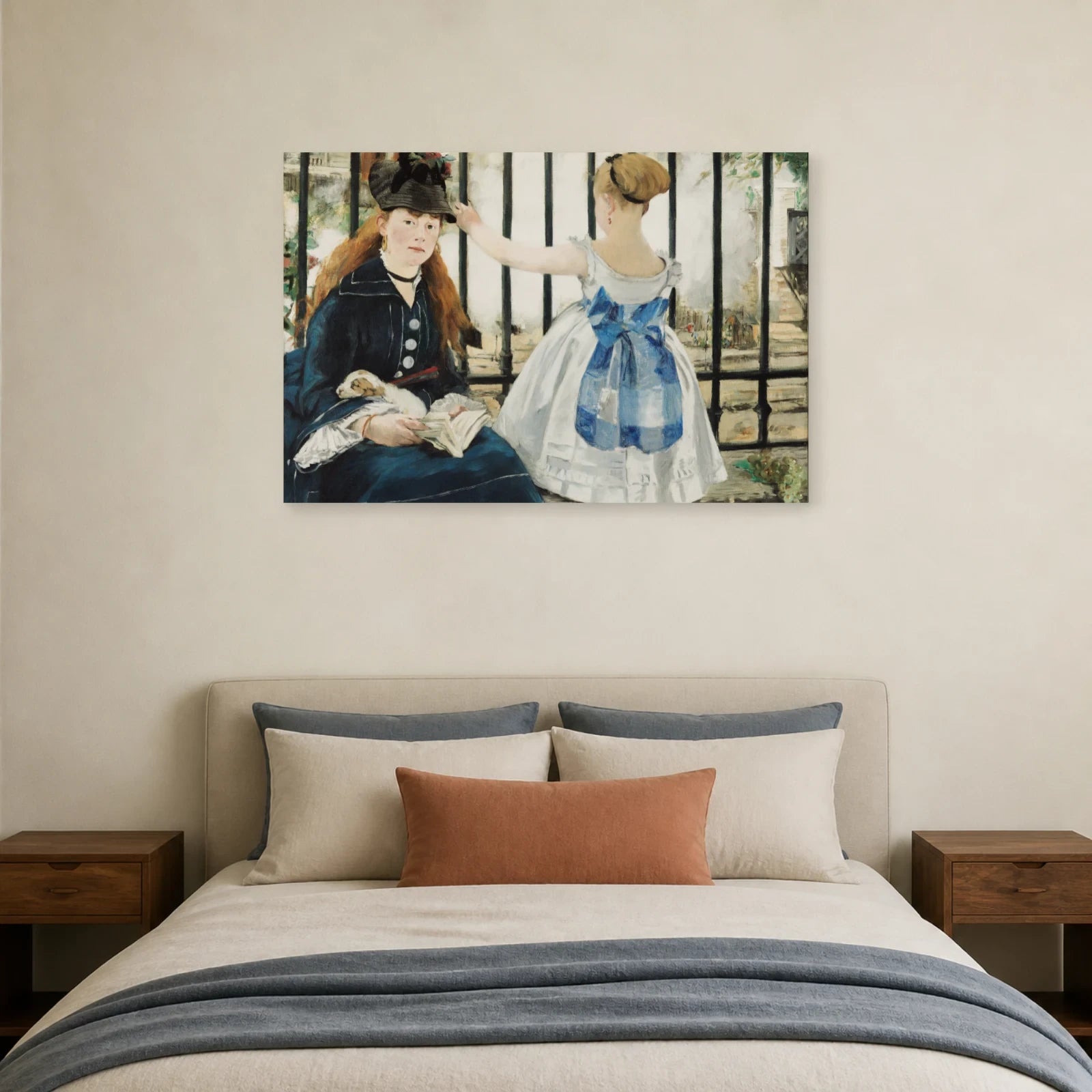 Tableau Le Chemin de fer – Édouard Manet dans une chambre - Art Virtuoso