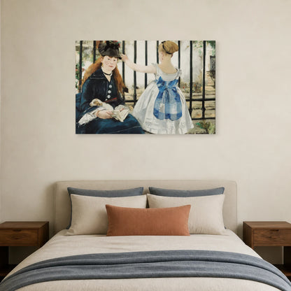 Tableau Le Chemin de fer – Édouard Manet dans une chambre - Art Virtuoso