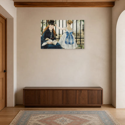 Tableau Le Chemin de fer – Édouard Manet dans une entrée ou un couloir - Art Virtuoso