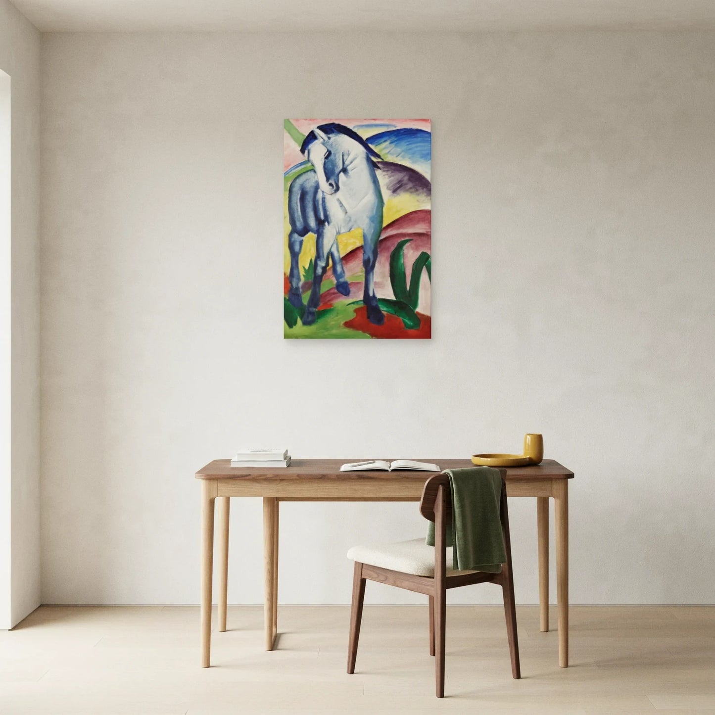 Tableau Cheval bleu I – Franz Marc dans un bureau - Art Virtuoso