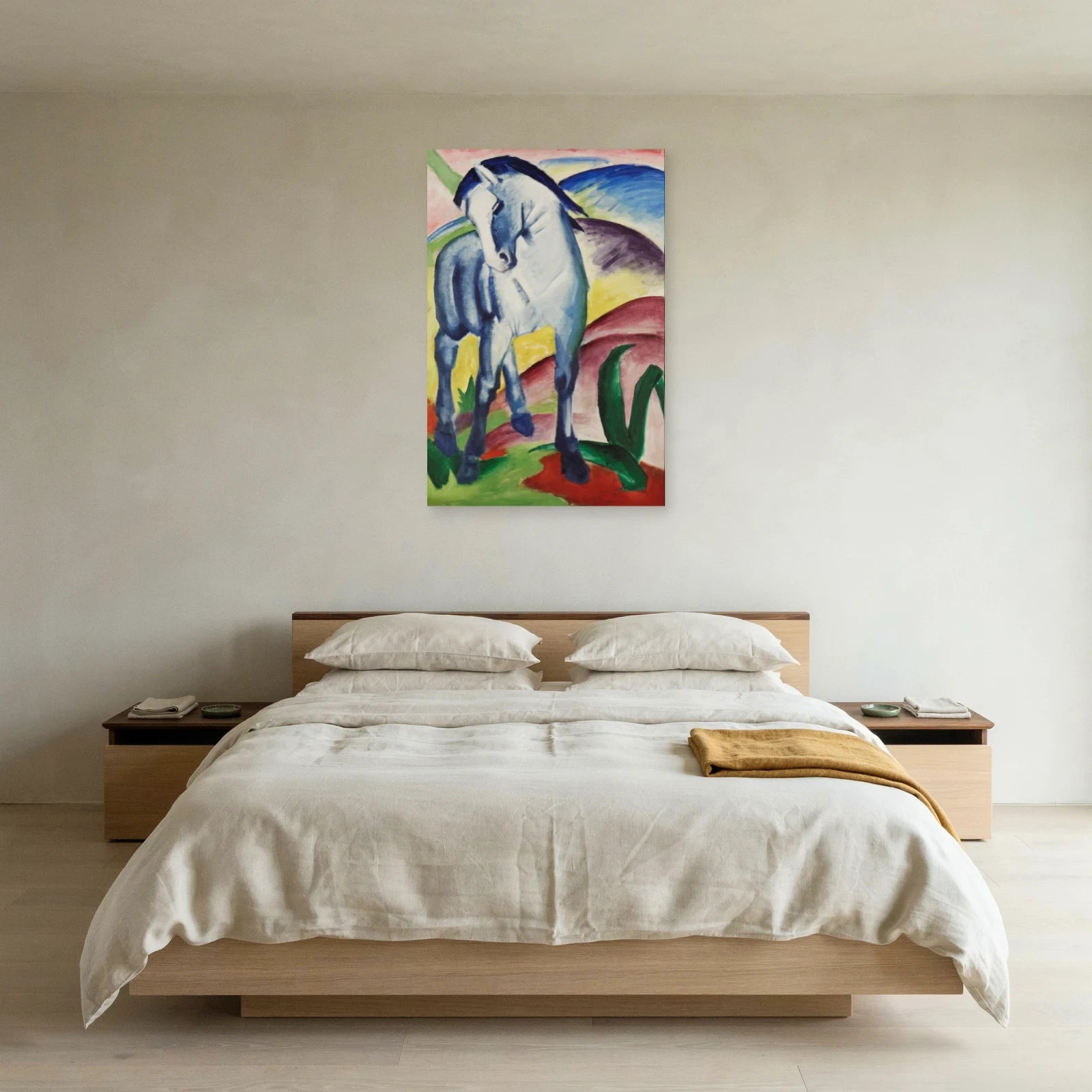 Tableau Cheval bleu I – Franz Marc dans une chambre - Art Virtuoso