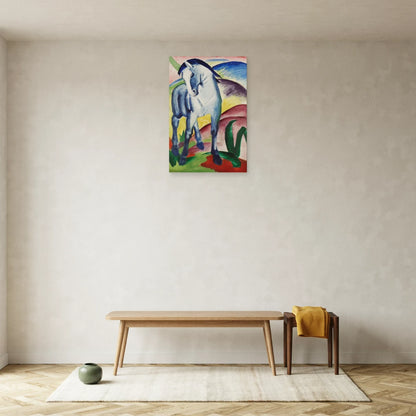 Tableau Cheval bleu I – Franz Marc dans une entrée ou un couloir - Art Virtuoso