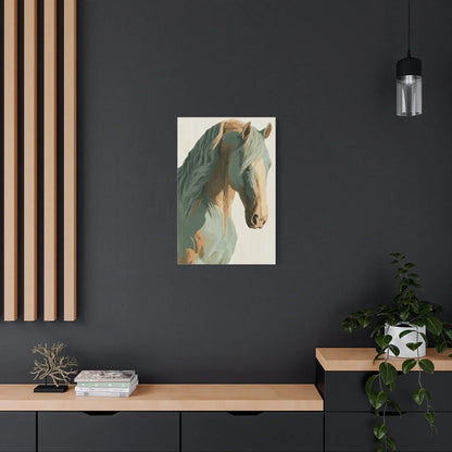Format vertical - illustration cheval flat