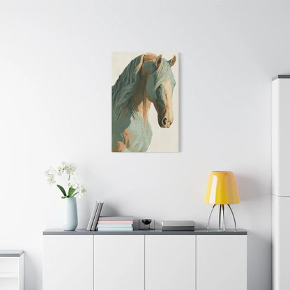 Finition mate sur châssis bois - toile scandinave