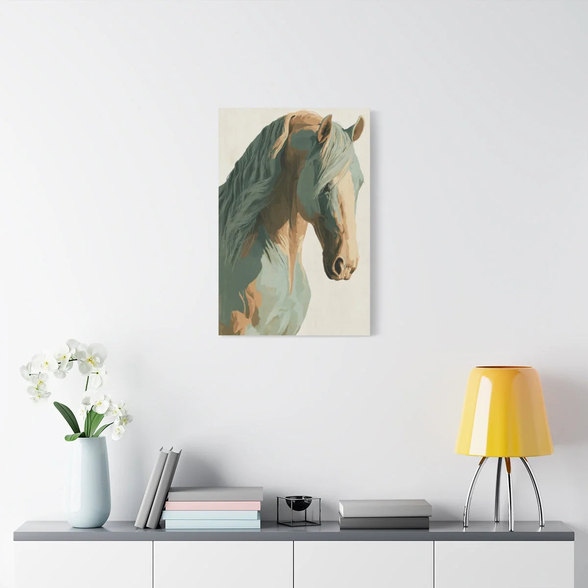Atmosphère apaisée - profil cheval nordique
