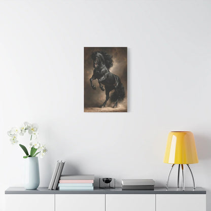 Tableau noir profond au-dessus d'un secrétaire en chêne
