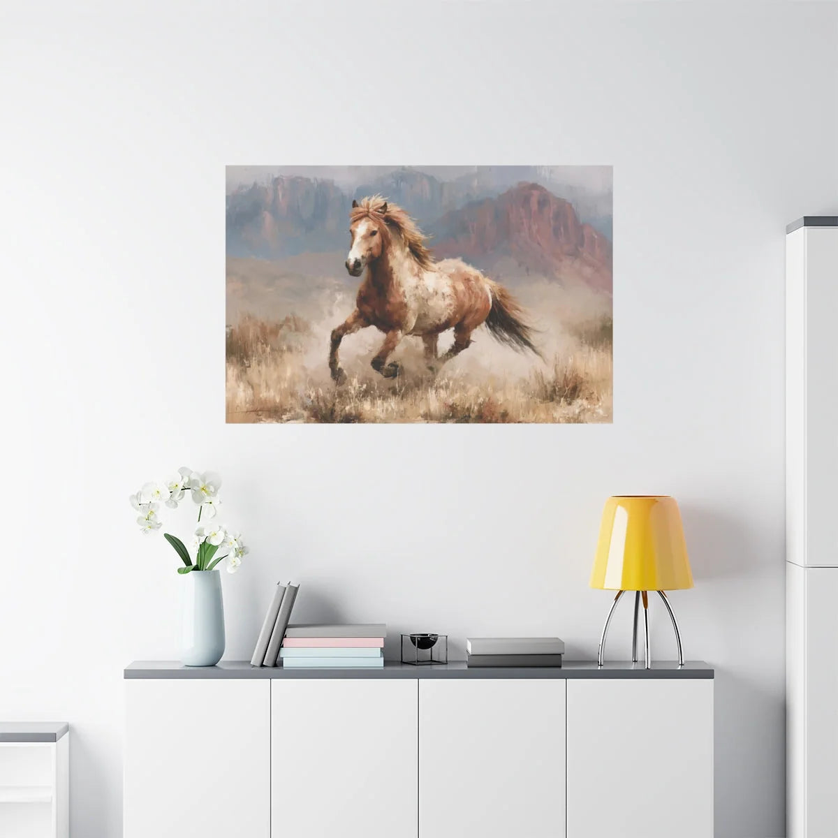 Composition western dans un loft industriel