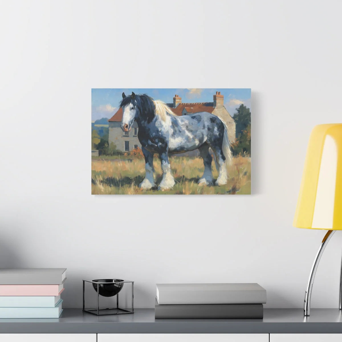 Tableau cheval de trait normand - vue de face