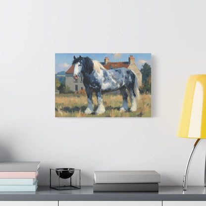 Tableau cheval de trait normand - vue de face