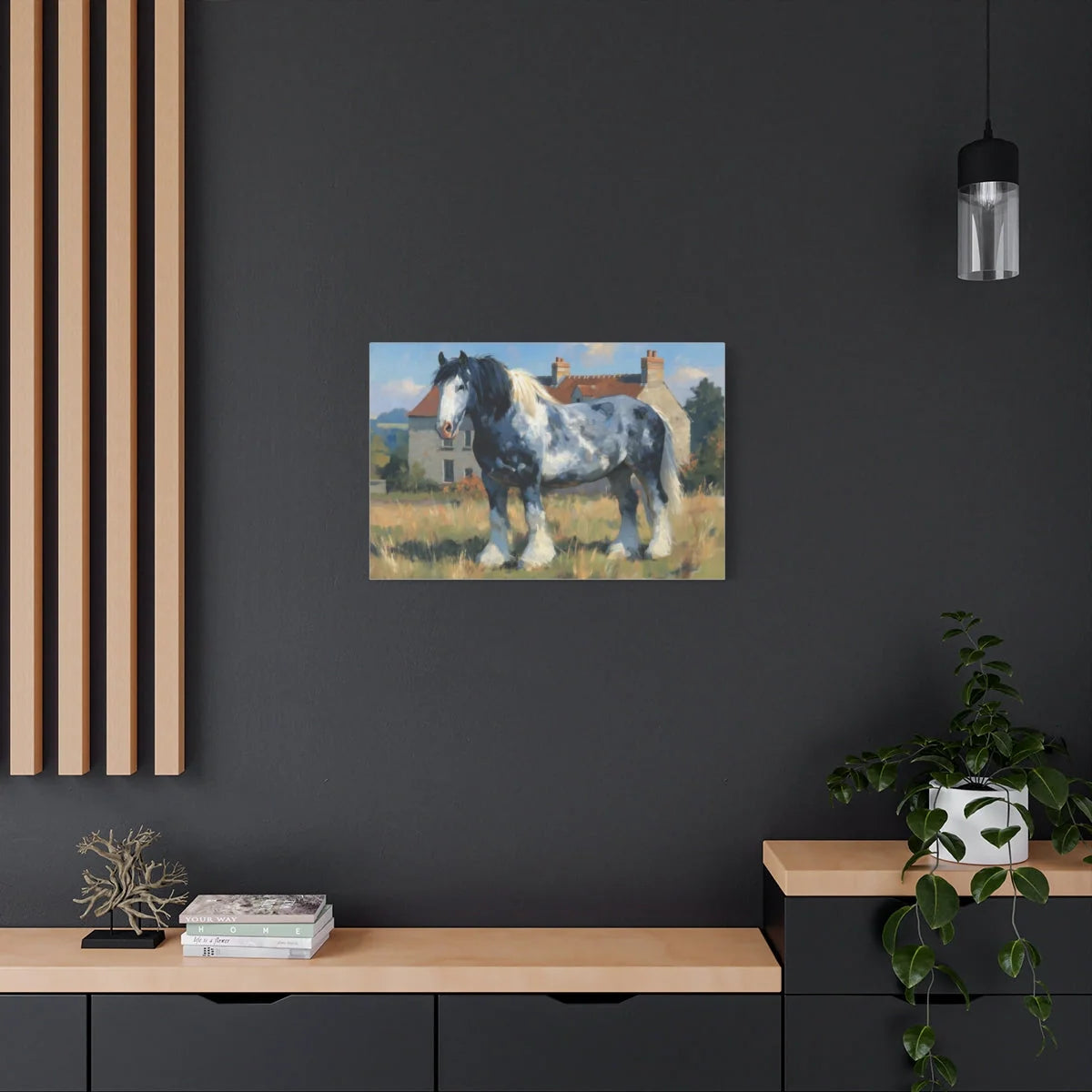 Format horizontal - cheval de trait Percheron
