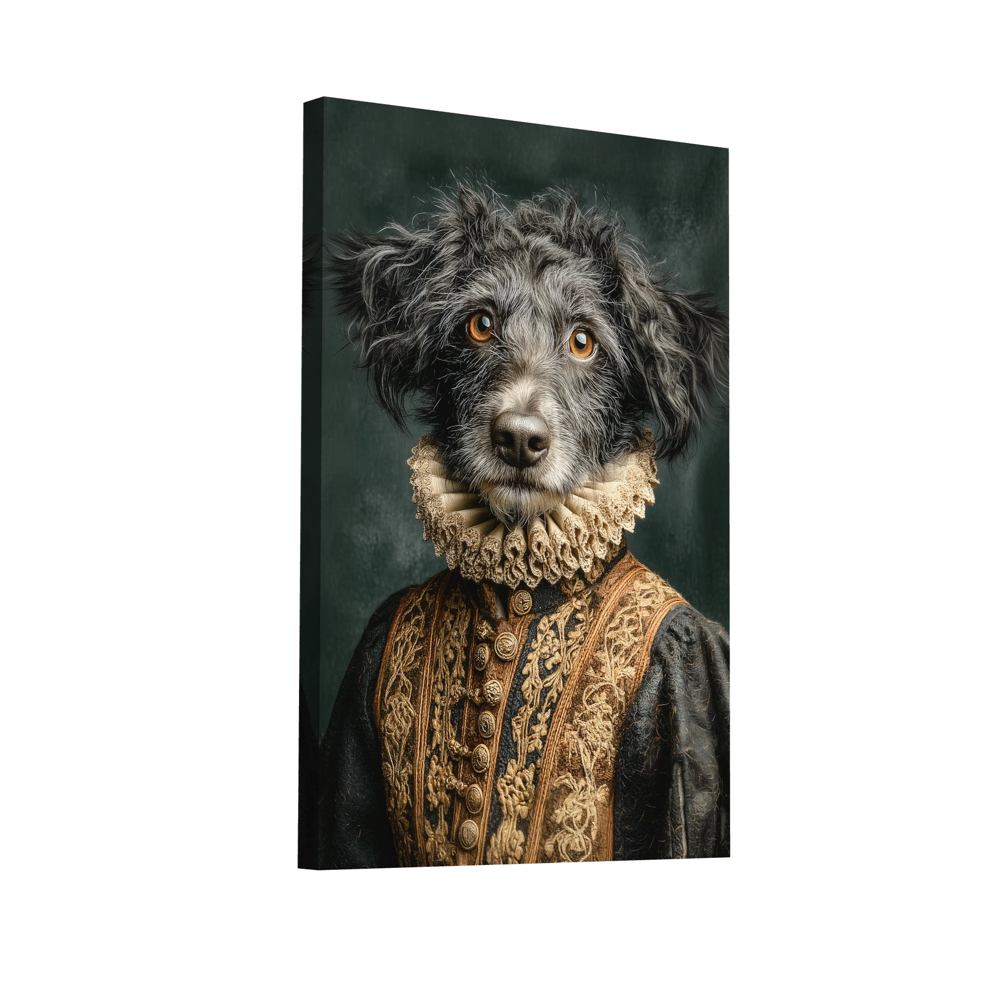Product Hero 3D WebP Tableau Chien Renaissance : Noble Canin - Art Virtuoso