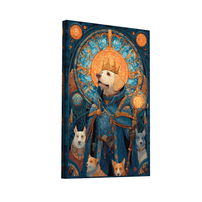 Product Hero 3D WebP Tableau Chien Roi : Majesté Canine - Art Virtuoso