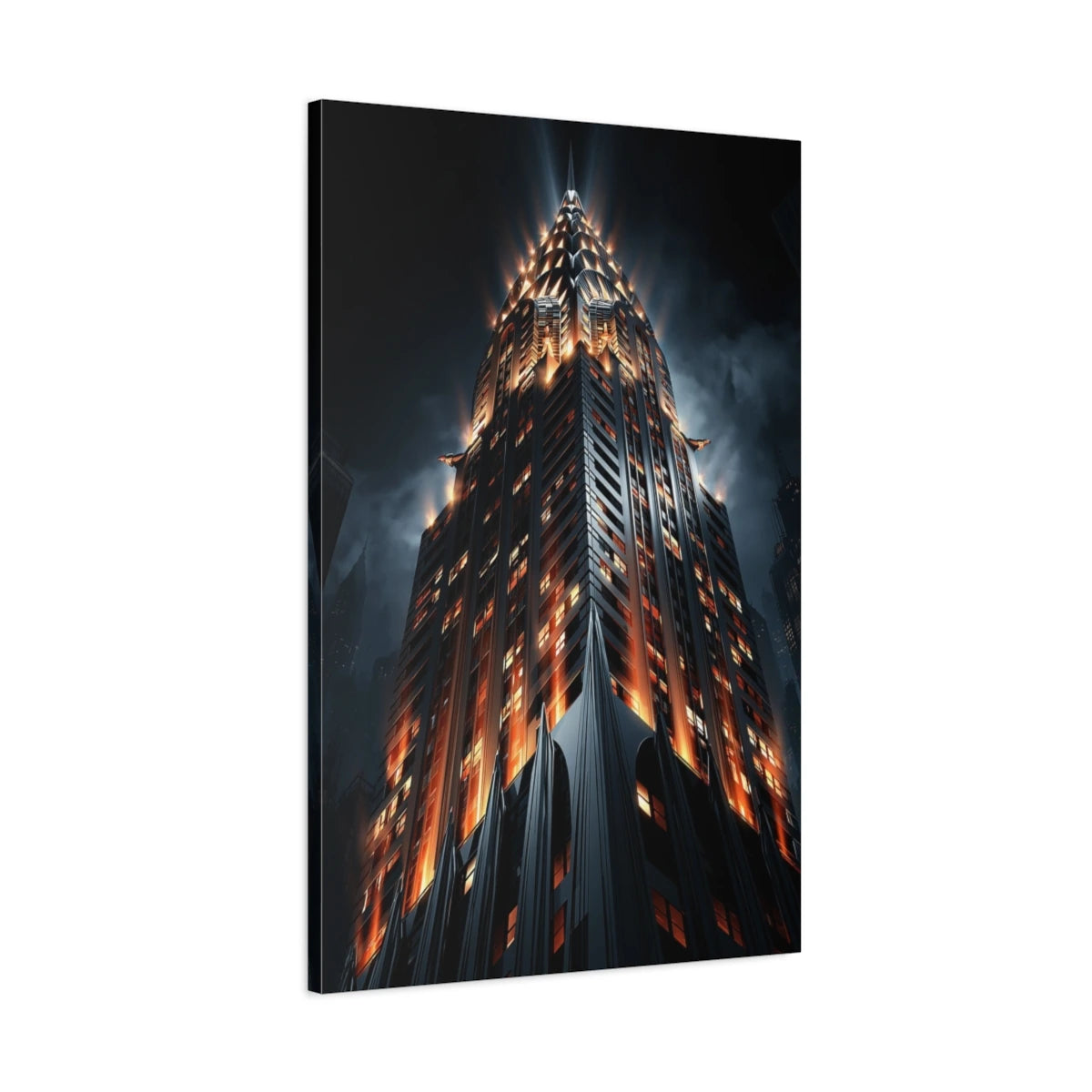 Profil de la toile Chrysler Building avec bords imprimés