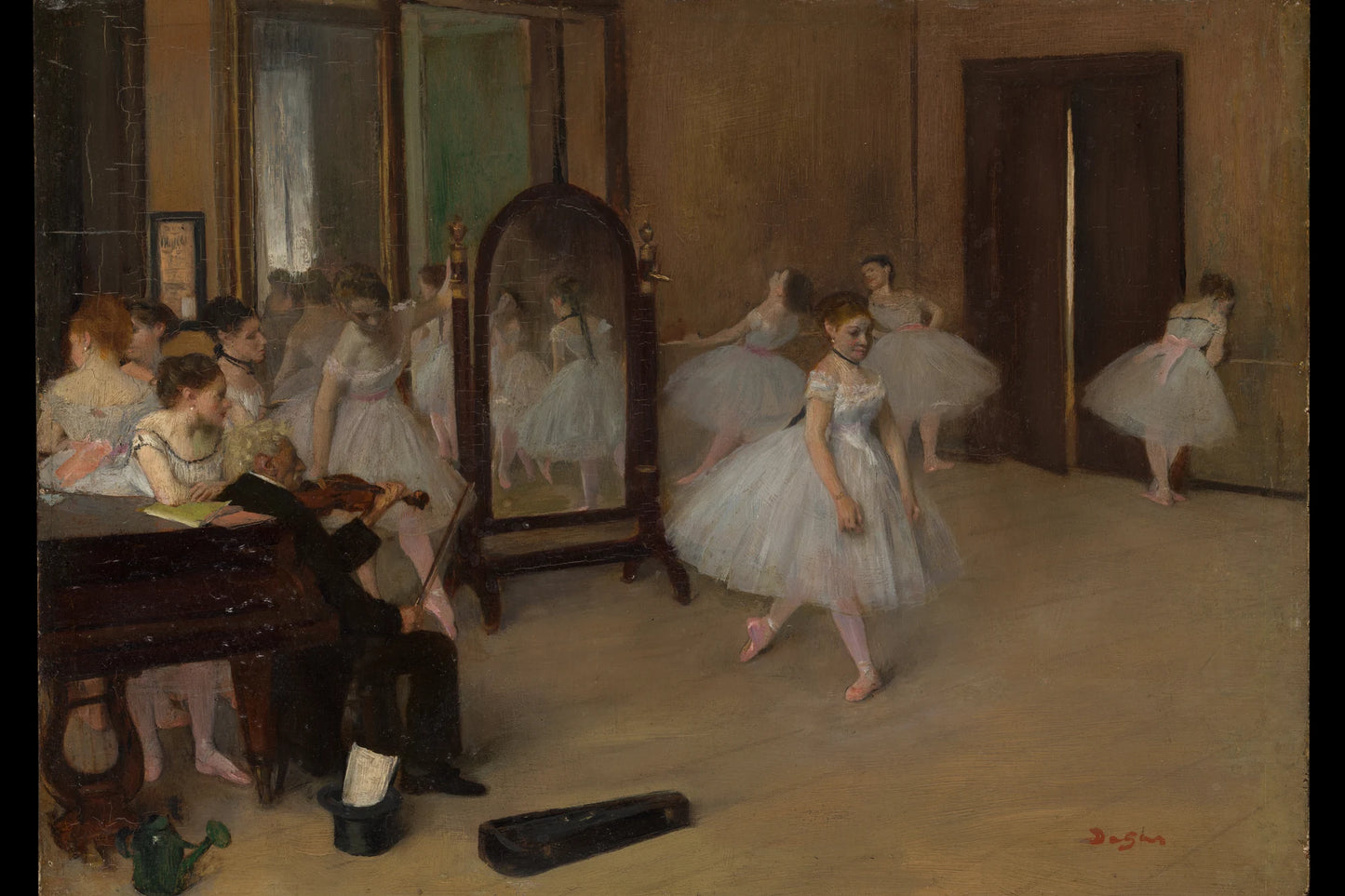 Tableau La Classe de danse – Edgar Degas - impression sur toile, format L