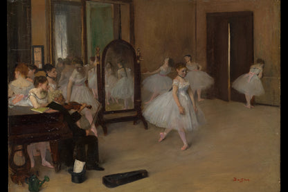 Tableau La Classe de danse – Edgar Degas - impression sur toile, format M