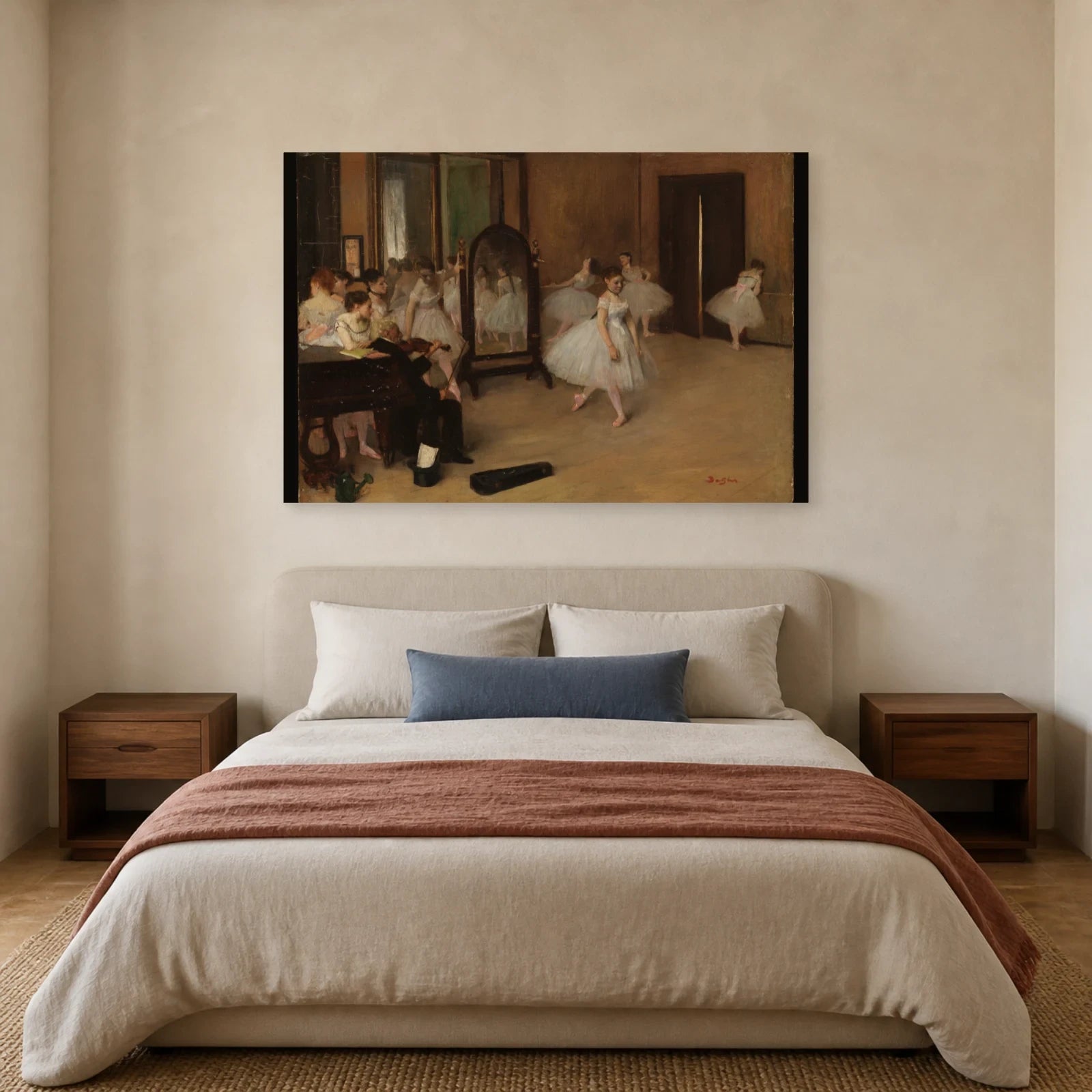 Tableau La Classe de danse – Edgar Degas dans une chambre - Art Virtuoso