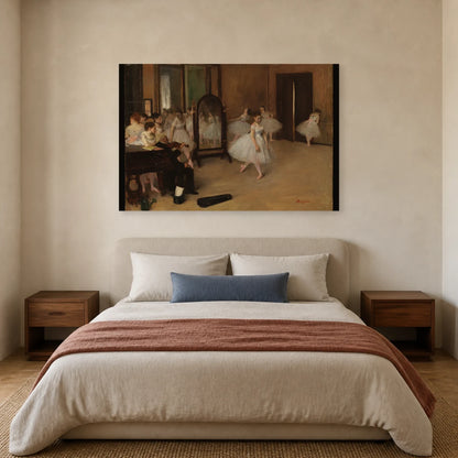 Tableau La Classe de danse – Edgar Degas dans une chambre - Art Virtuoso