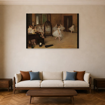 Tableau La Classe de danse – Edgar Degas dans un salon - Art Virtuoso