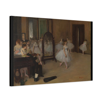 Tableau La Classe de danse – Edgar Degas - toile 3D avec bords imprimés - Art Virtuoso