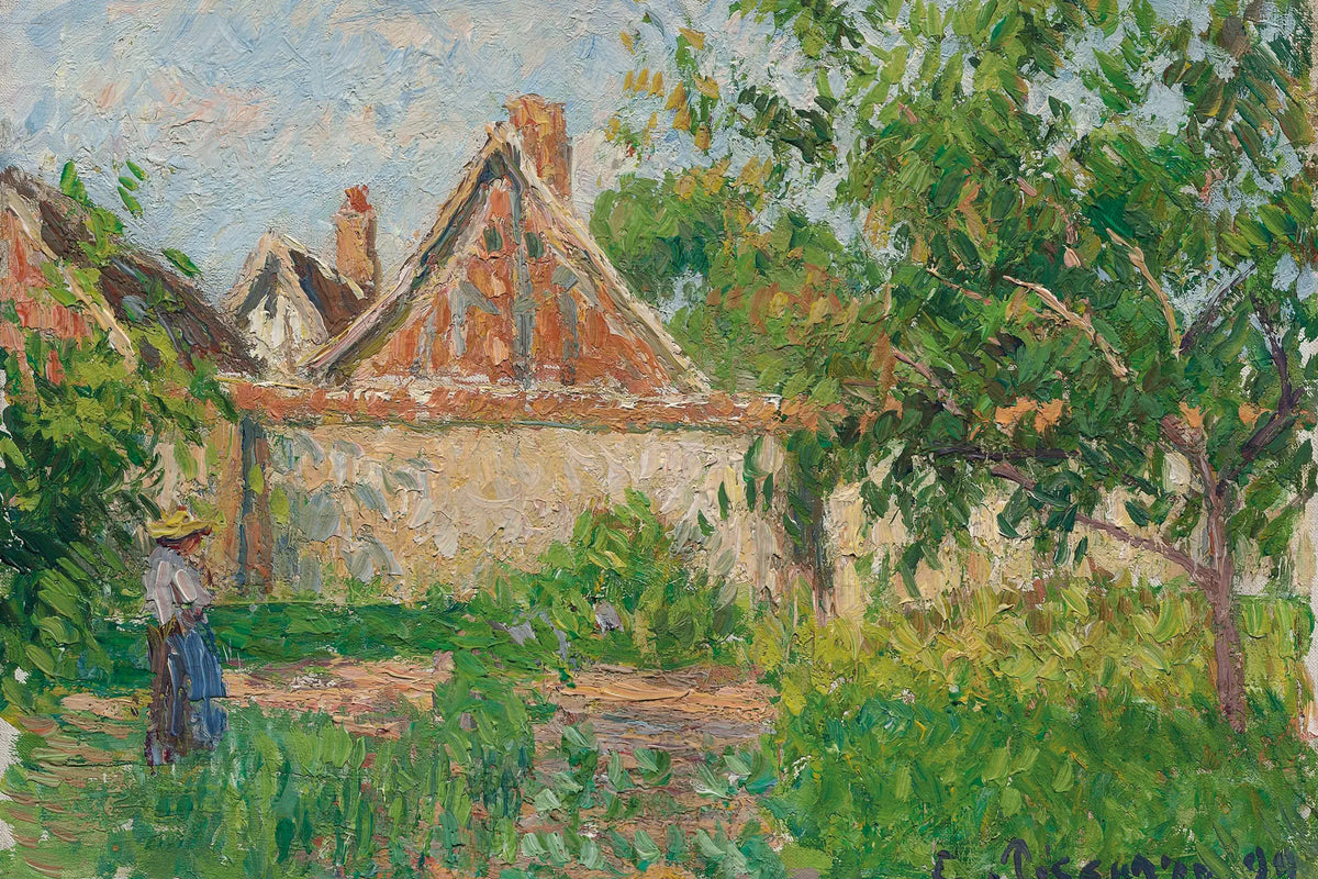 Tableau Coin du jardin à Éragny – Camille Pissarro - impression sur toile, format M
