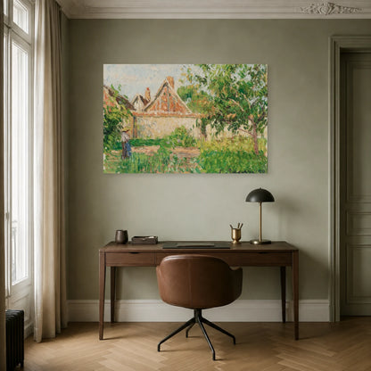 Tableau Coin du jardin à Éragny – Camille Pissarro dans un bureau - Art Virtuoso