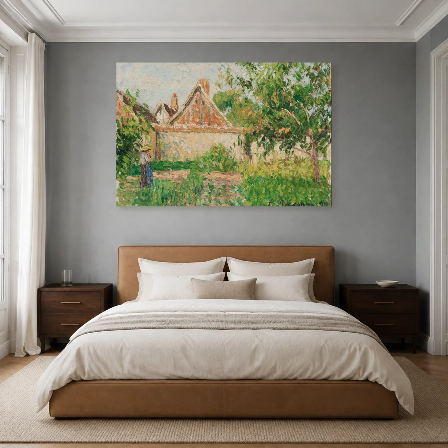 Tableau Coin du jardin à Éragny – Camille Pissarro dans une chambre - Art Virtuoso