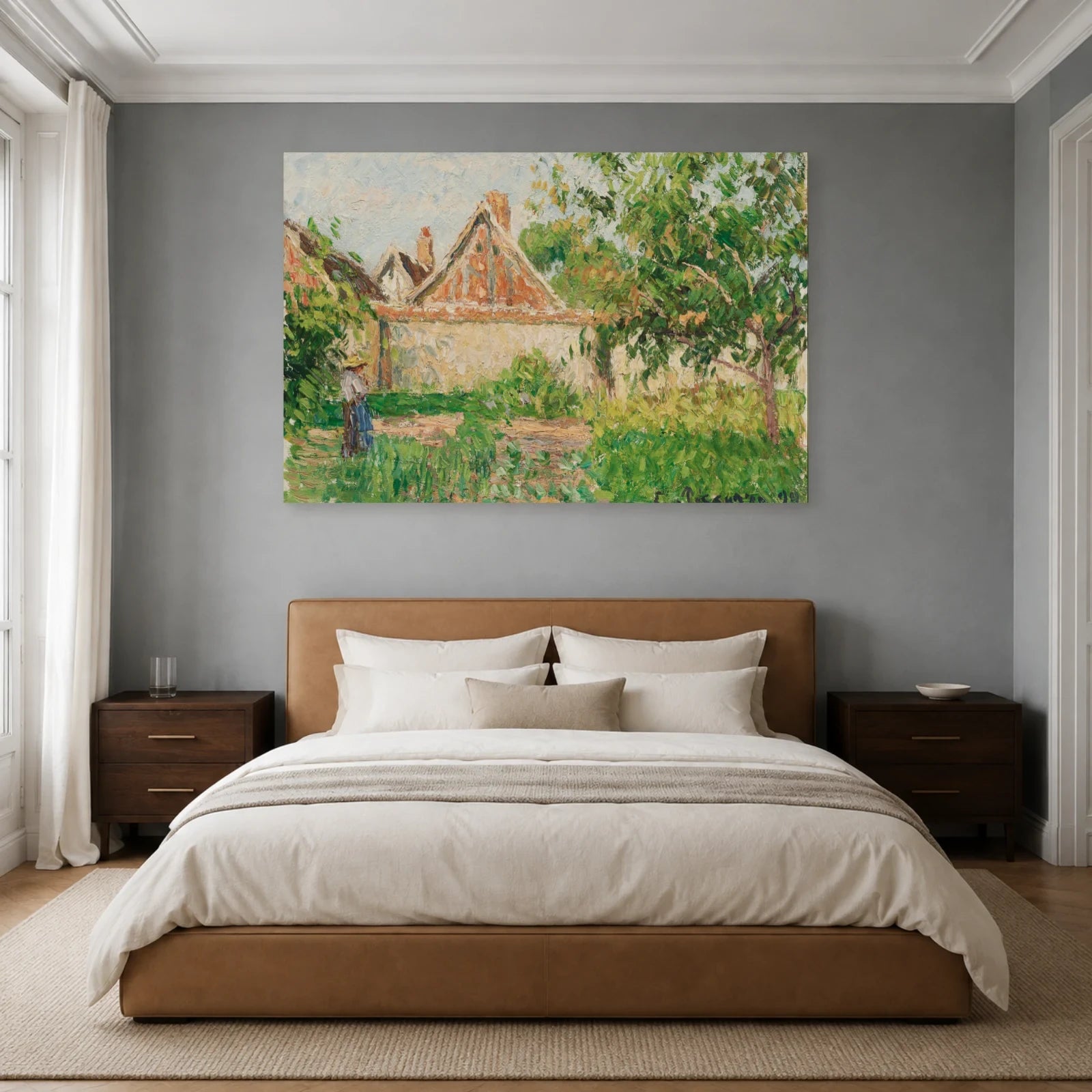 Tableau Coin du jardin à Éragny – Camille Pissarro dans une chambre - Art Virtuoso